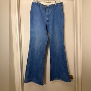 Vintage Brittanis Women's Blue Flared Jeans